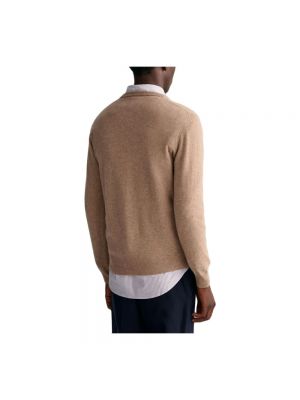 Jersey de lana de tela jersey Gant marrón