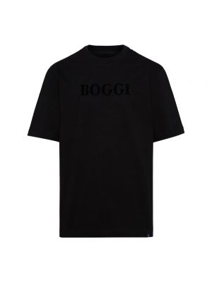 T-shirt aus baumwoll Boggi Milano schwarz