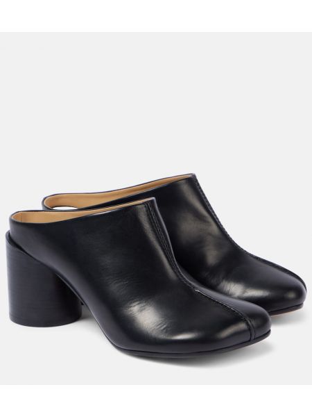 Læder mules Mm6 Maison Margiela sort