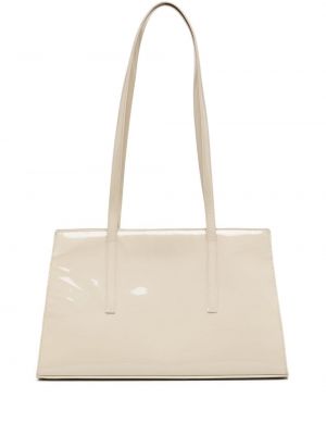 Δερμάτινη τσάντα shopper Rejina Pyo λευκό