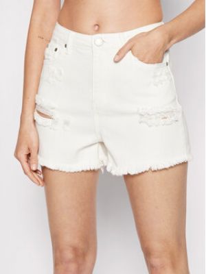 Shorts en jean slim Glamorous blanc