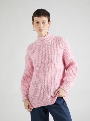 Oversized pulóver Monki rózsaszín