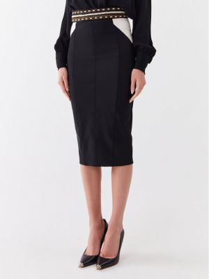 Slim fit priliehavá puzdrová sukňa Elisabetta Franchi čierna