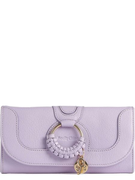 Фиолетовый кожаный кошелек See By Chloé