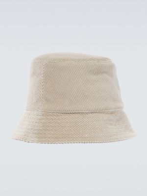 Manšestrový klobouk Loewe šedý