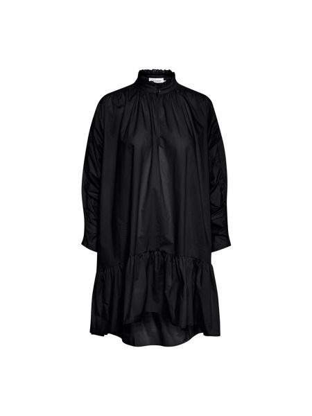 Sukienka mini z falbankami Karen By Simonsen czarna