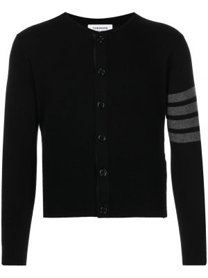 Gestreifter strickjacke Thom Browne schwarz