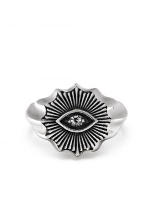 Křišťálový prsten Nialaya Jewelry stříbrný