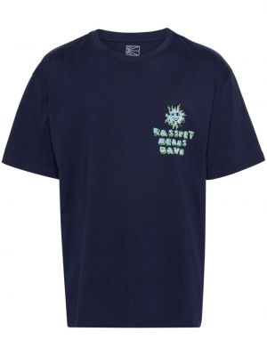 T-shirt aus baumwoll Rassvet blau