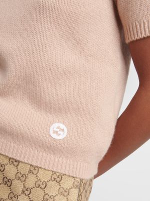 Kašmyro megztinis Gucci rožinė