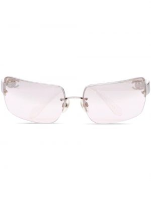 Sluneční brýle Chanel Pre-owned růžové