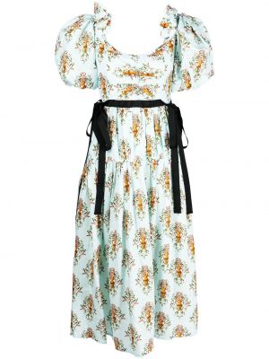 Φλοράλ μίντι φόρεμα με σχέδιο Agua By Agua Bendita