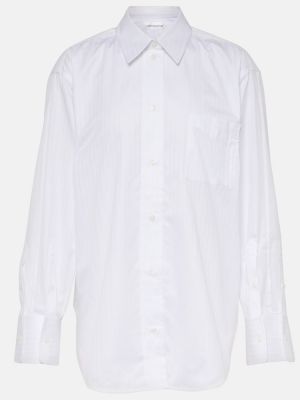 Bombažna srajca Victoria Beckham bela
