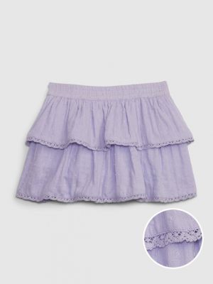 Spódnica bawełniana Gap - fioletowy