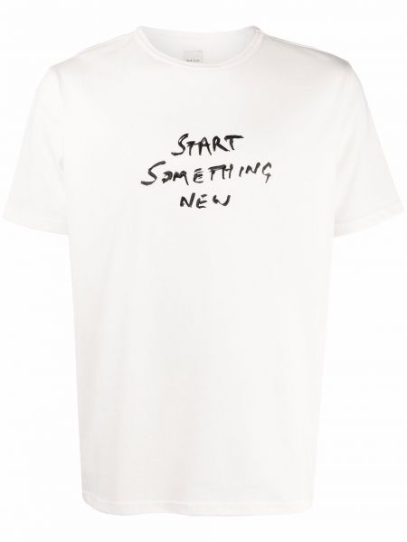 Camiseta con estampado Paul Smith blanco