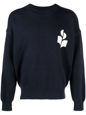 Baskılı sweatshirt Marant mavi