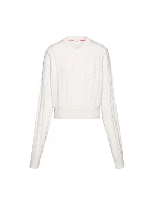 Sweter z długim rękawem Salvatore Ferragamo biały