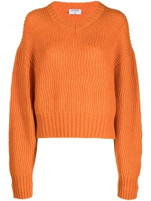 Chunky pulover Filippa K oranžna