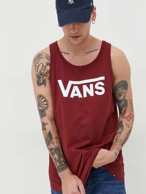 Vans pamut póló bordó