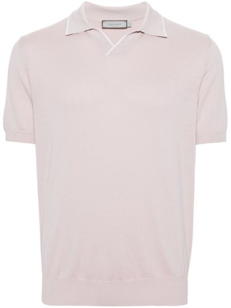 Polo majica Canali ružičasta