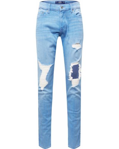 Skinny fit džínsy Hollister modrá