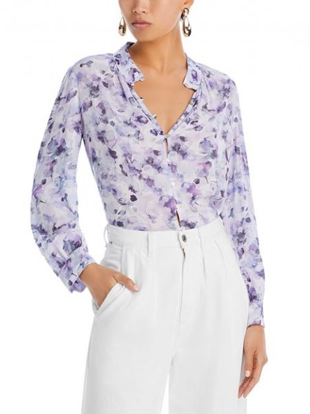 Блузка с присборенными пуговицами спереди Bella Dahl, Purple