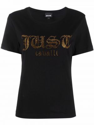 T-shirt Just Cavalli svart