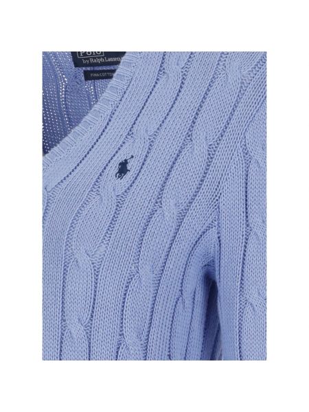 Jersey de algodón de tela jersey Ralph Lauren azul