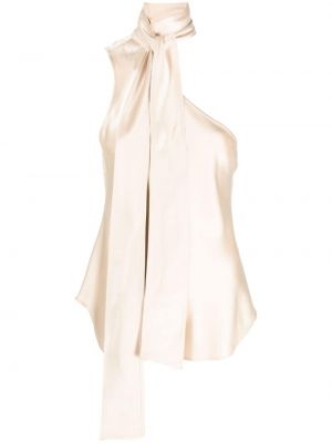 Lininis medvilninis medvilninis suknele Polo Ralph Lauren balta