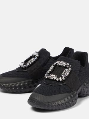 Sneakers con cristalli Roger Vivier nero