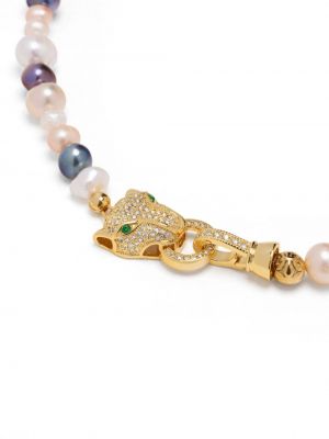 Vėrinys su perlais su kristalais Nialaya Jewelry