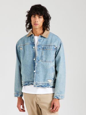 Giacca di jeans Abercrombie & Fitch blu
