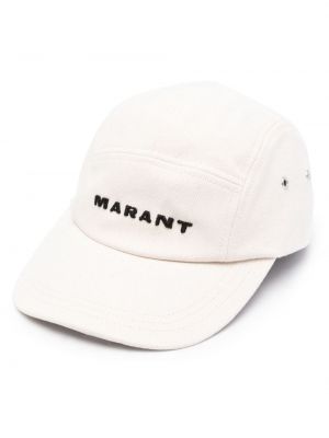 Haftowana czapka z daszkiem bawełniana Marant