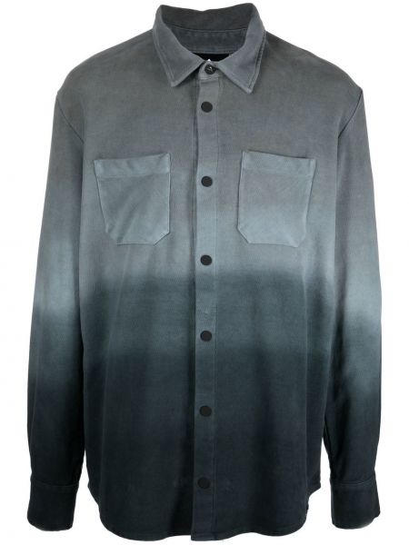 Oversize риза с принт Mauna Kea сиво