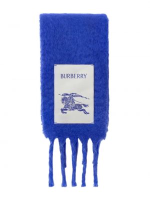 Echarpe avec applique Burberry bleu