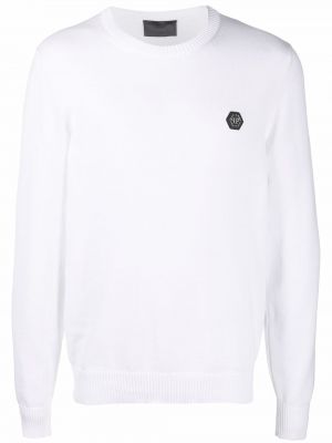 Brodert skjorte Philipp Plein hvit