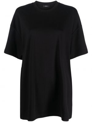 Marškinėliai apvaliu kaklu oversize Wardrobe.nyc juoda