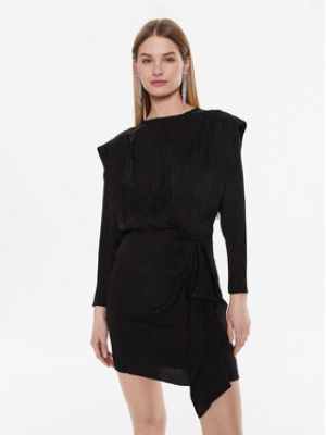 Viskózové koktejlové šaty Iro - černá