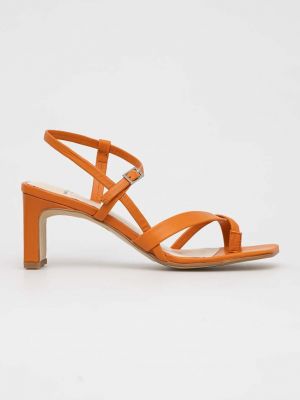Sandale din piele Vagabond portocaliu