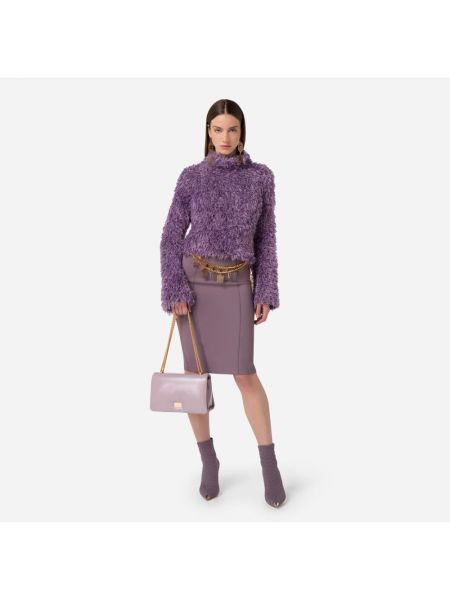 Falda de tubo Elisabetta Franchi violeta