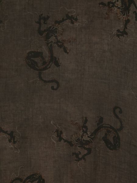 Schal aus baumwoll mit print Uma Wang braun