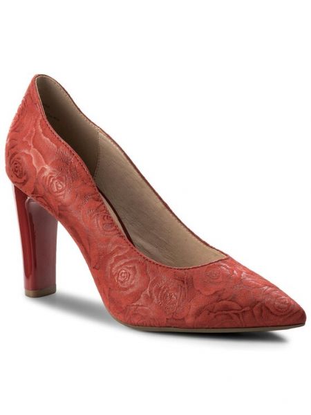 Ilgaauliai batai Caprice raudona