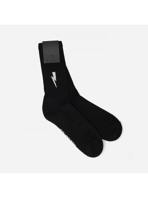 Skarpety Neil Barrett Bolt Cotton Skate Socks BAC116-S9400 514