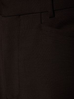 Pantaloni de lână de mohair Tom Ford negru