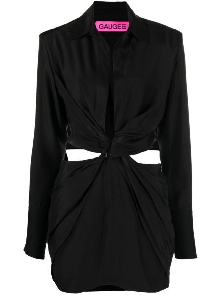 Φόρεμα σε στυλ πουκάμισο Gauge81 μαύρο