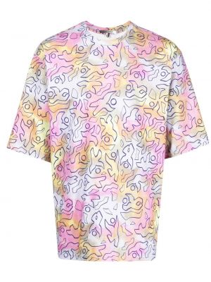 Памучна тениска с tie-dye ефект Marant