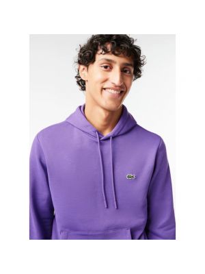 Sudadera con capucha Lacoste violeta