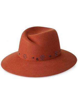 Cappello con borchie Maison Michel arancione