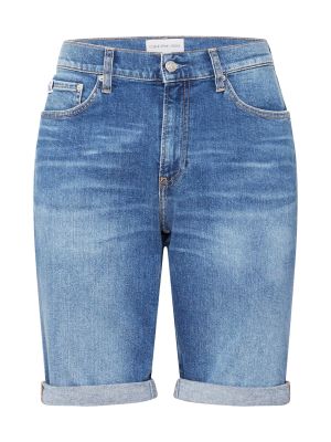 Slim fit nadrág Calvin Klein Jeans kék