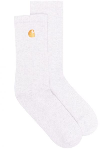 Ponožky s výšivkou Carhartt Wip sivá